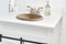 Natural Stone Light Travertine Stripe Edge Vessel Sink (D)16" (H)6"
