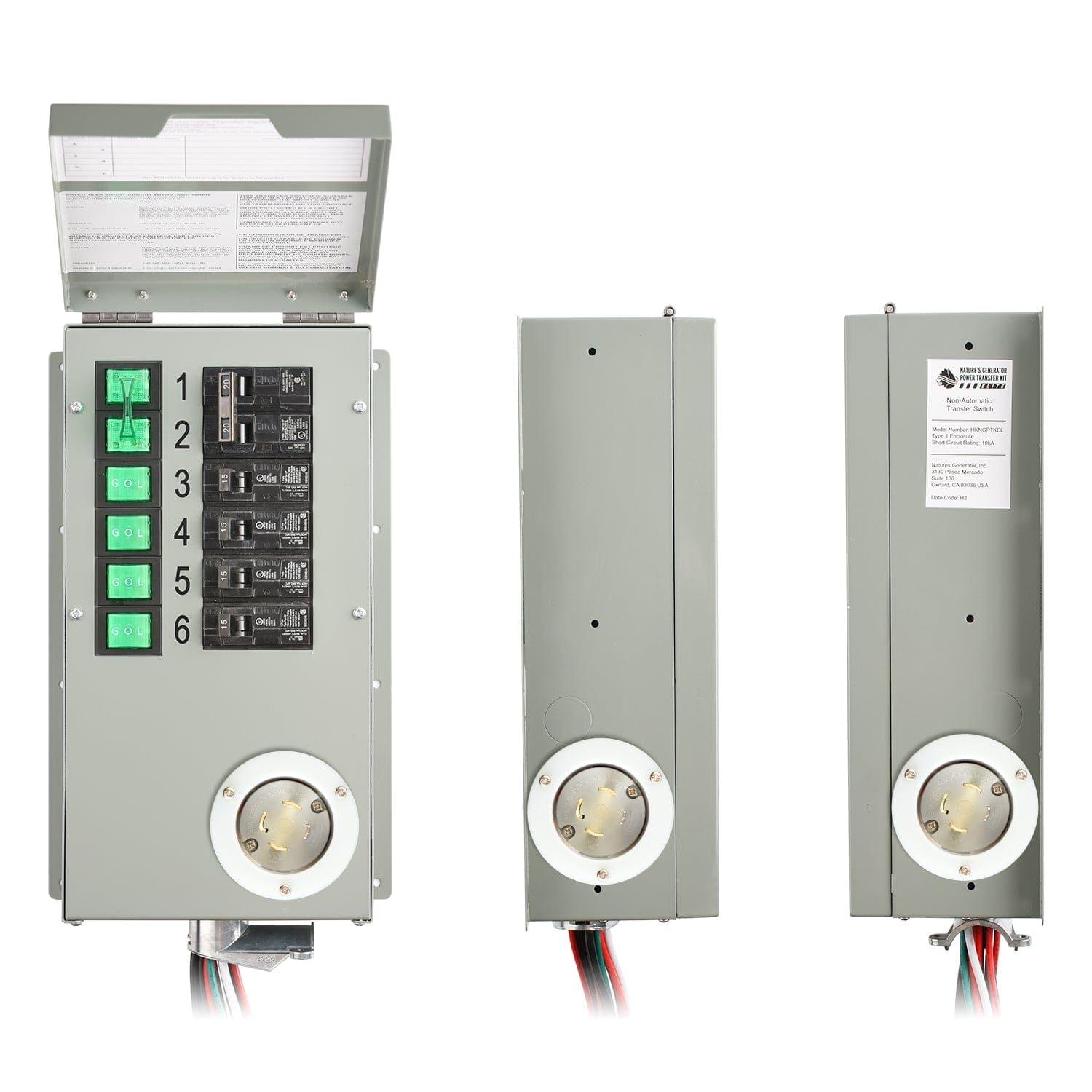 Refurbished - Nature's Generator 120V/240V 30A 6-Circuit Manual Transfer Switch