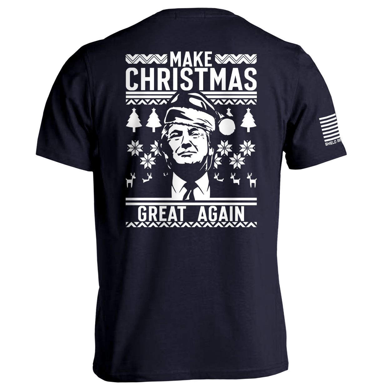 Make Christmas Great Again Trump Sweater Print - T-Shirt