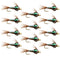 Tungsten Bead Head Flash Back Pheasant Tail Nymph 1 Dozen Flies  Size 10