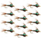 Tungsten Bead Head Flash Back Pheasant Tail Nymph 1 Dozen Flies  Size 14