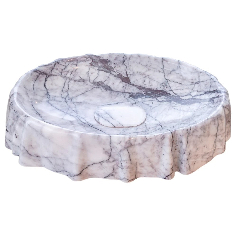New York Marble Artistic Vessel Sink Polished (W)16" (L)26" (H)5"