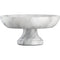New York White Marble Fruit/Salad Decorative Bowl Semi-Polished