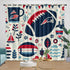 New England Patriots Curtains Blackout Window Drapes Room Decoration