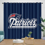 New England Patriots Curtains Blackout Window Drapes Room Decoration