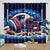 New England Patriots Curtains Blackout Window Drapes Room Decoration