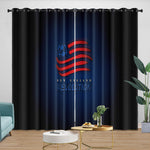 New England Revolution Curtains Blackout Window Drapes Room Decoration