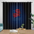 New England Revolution Curtains Blackout Window Drapes Room Decoration