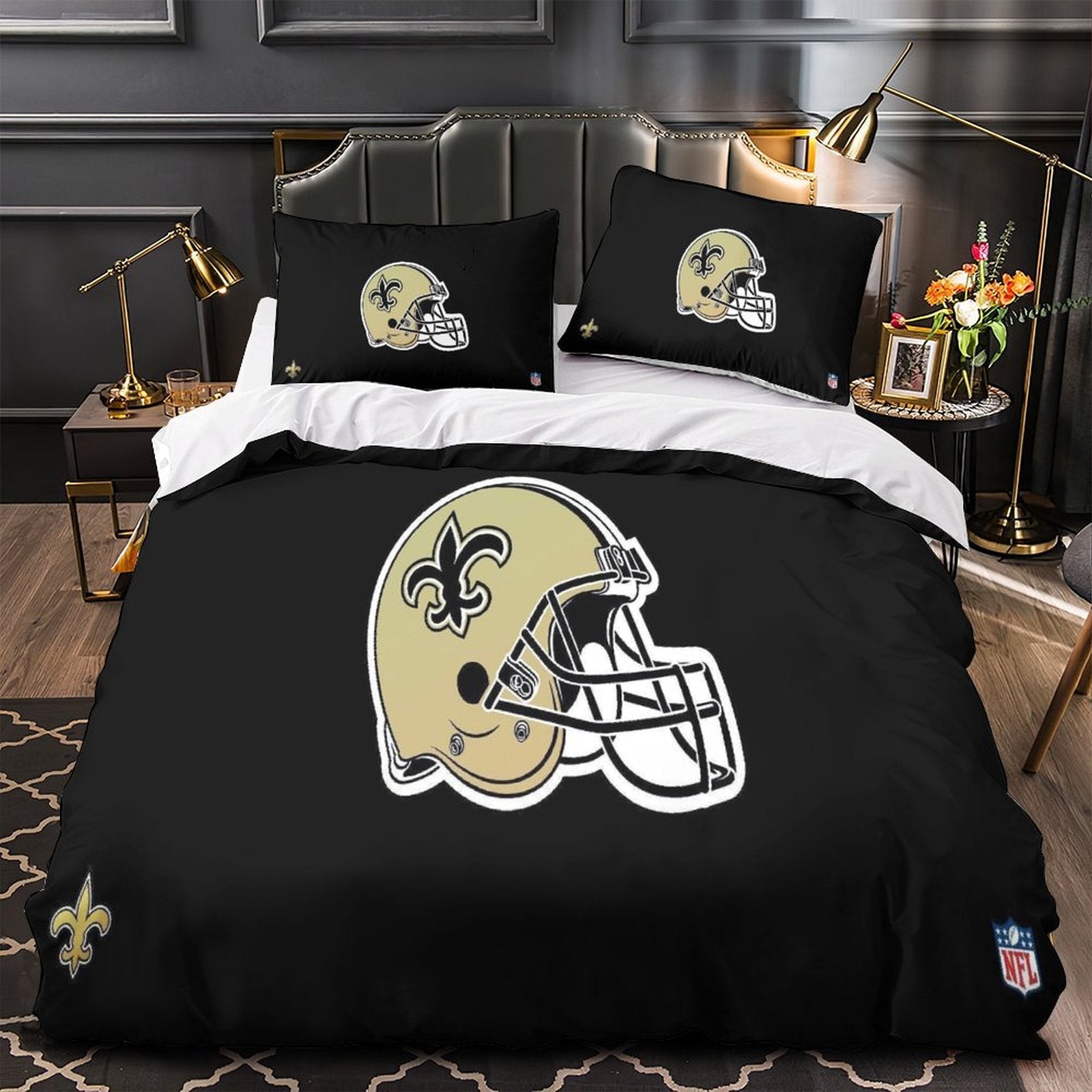 New Orleans Saints Bedding Set Duvet Cover Without Filler
