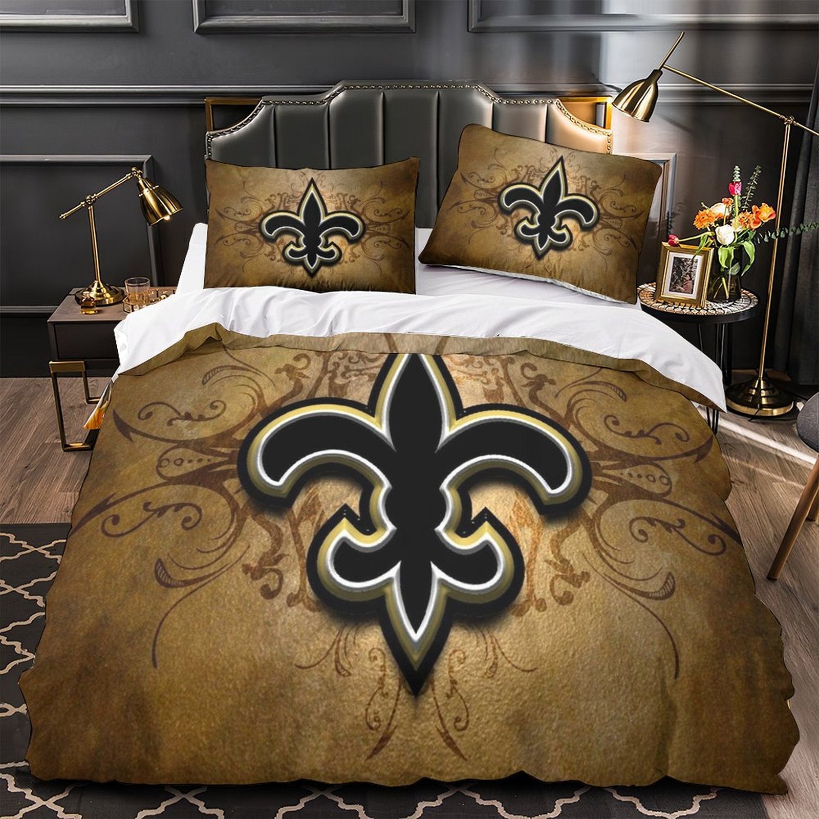 New Orleans Saints Bedding Set Duvet Cover Without Filler