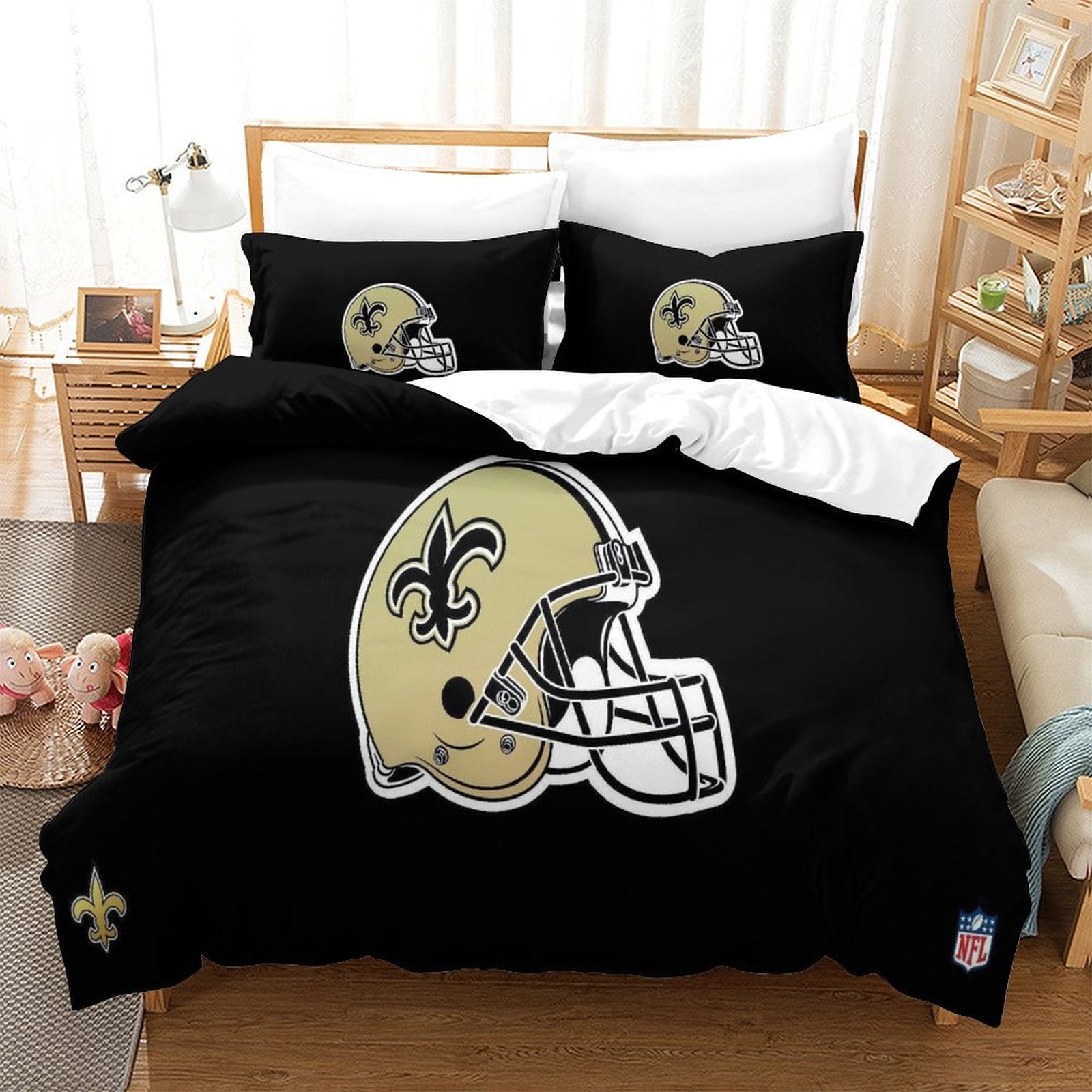 New Orleans Saints Bedding Set Duvet Cover Without Filler