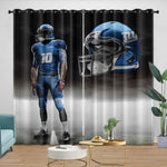 New York Giants Curtains Blackout Window Drapes Room Decoration