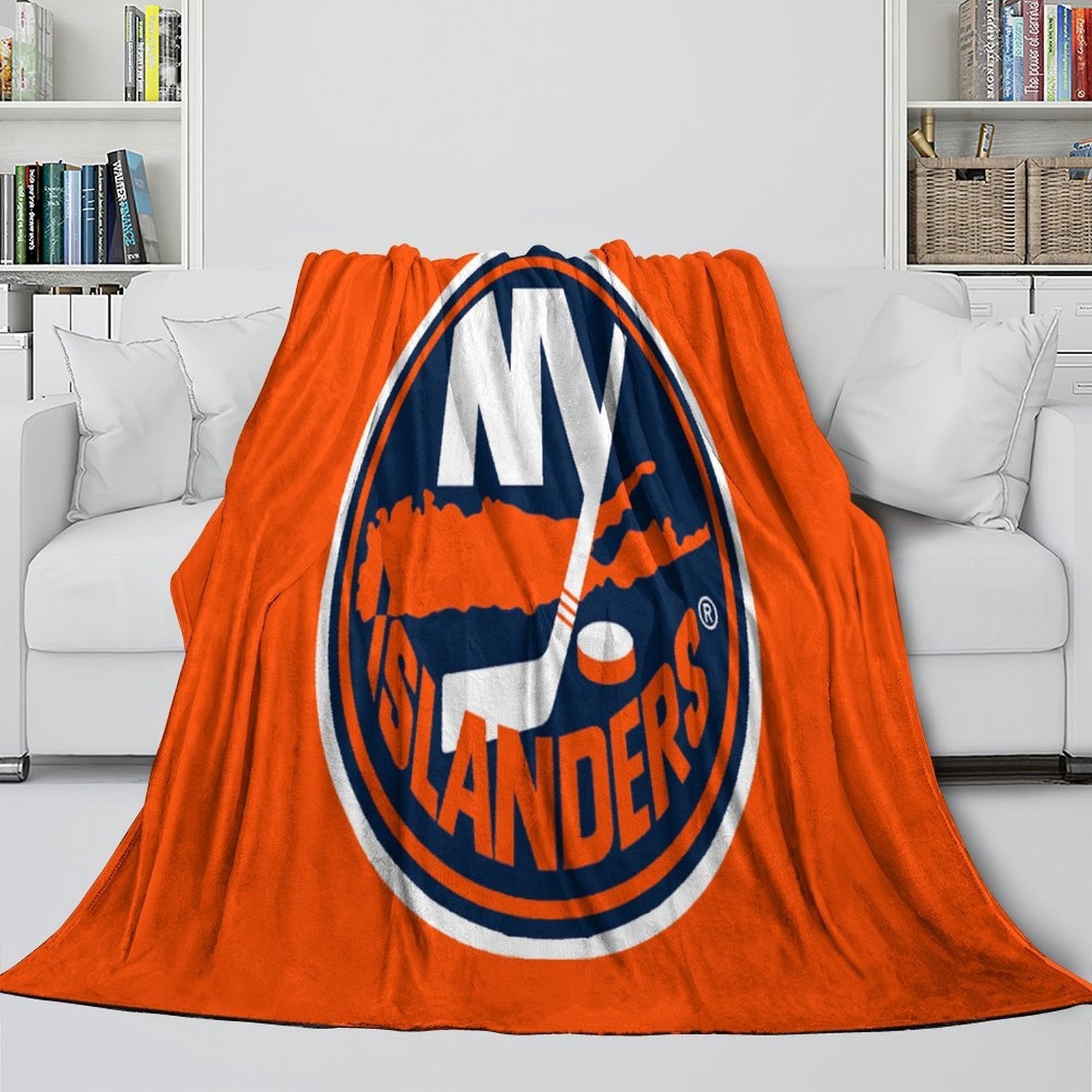 New York Islanders Blanket Flannel Throw Kids Room Decoration