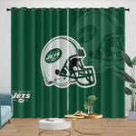 New York Jets Curtains Blackout Window Drapes Room Decoration