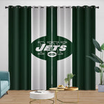 New York Jets Curtains Blackout Window Drapes Room Decoration