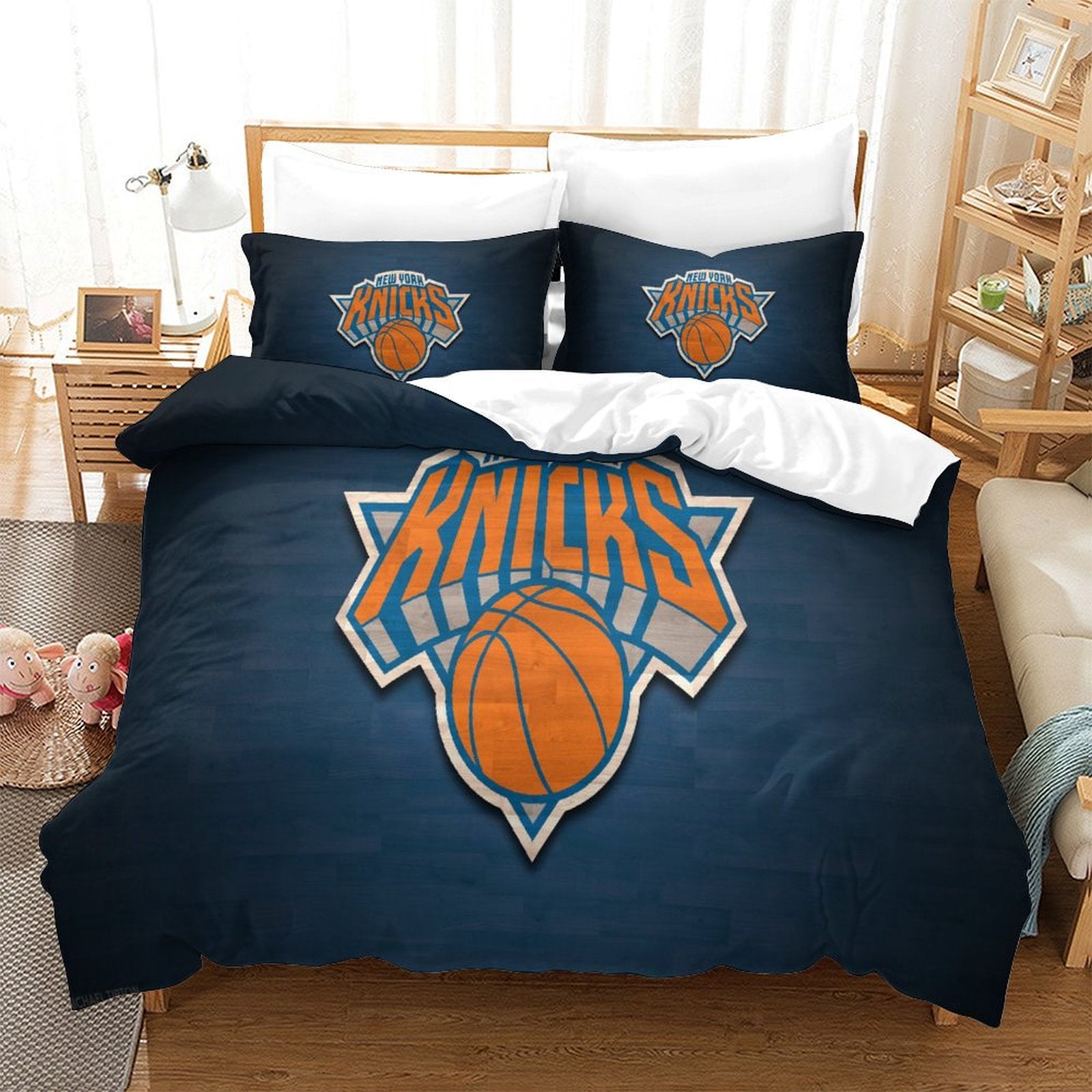 New York Knicks Bedding Set Duvet Cover Without Filler