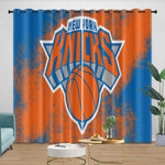 New York Knicks Curtains Blackout Window Drapes Room Decoration