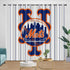 New York Mets Curtains Blackout Window Drapes Room Decoration
