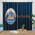 New York Mets Curtains Blackout Window Drapes Room Decoration