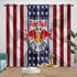 New York Red Bulls Curtains Blackout Window Drapes Room Decoration