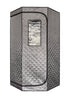 Blisspod Portable Personal Full Body 60 Min Rapid Steam Sauna | Pentagonal | Grey | Powerful 1600 Watts | 3.6L Stronger Steamer | 90X90X190cm