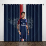 Neymar Curtains Pattern Blackout Window Drapes
