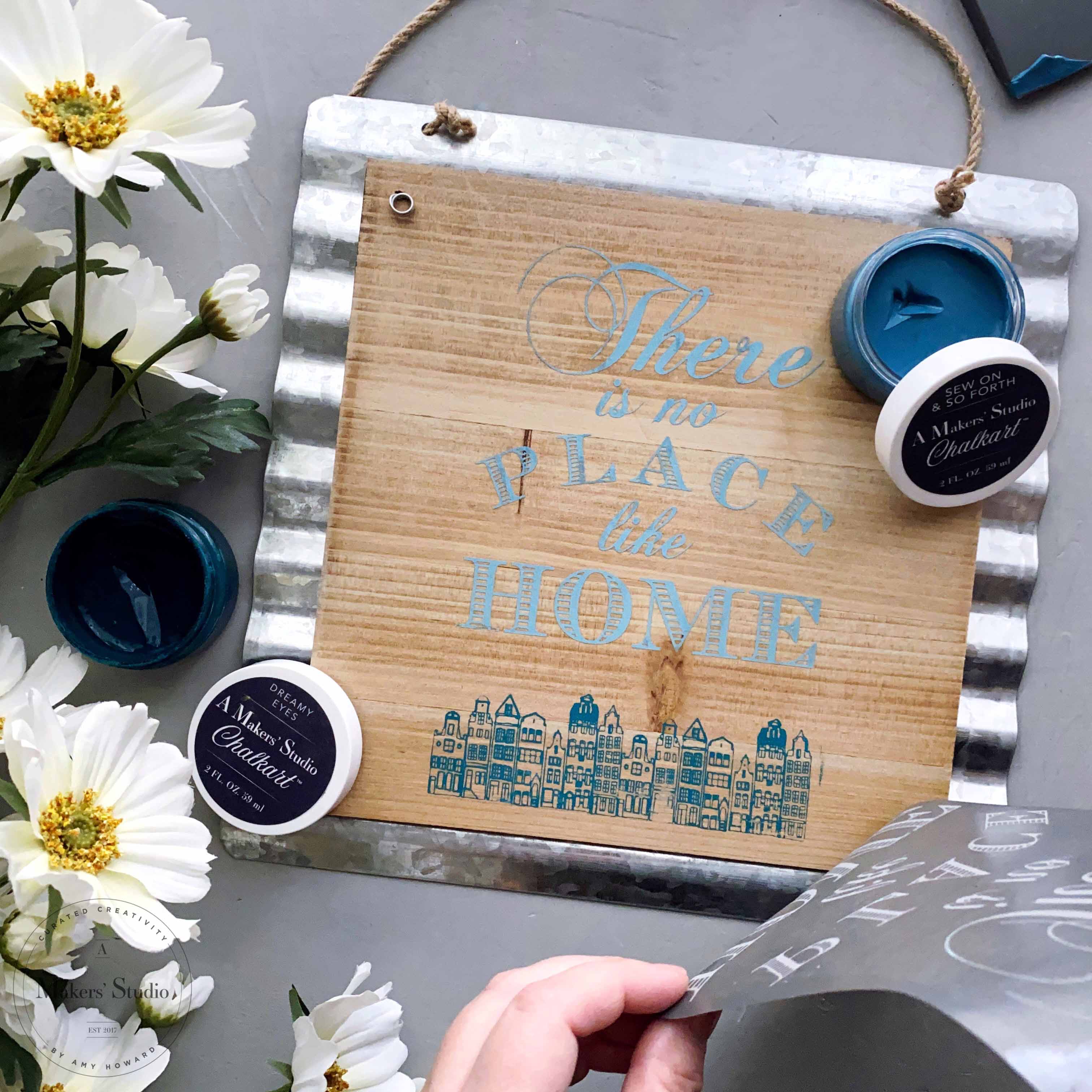 No Place Like Home - Mesh Stencil 5.5 x 8.5