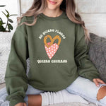 No Quiero Flores Valentine Sweatshirt - Cute Churros Valentine Day's Sweater