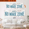 Upgrade Your 20x60 Inches 'No Wake Zone Sign XIII' Canvas To 24x72 Inches