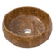 Noce Brown Travertine Natural Stone Vessel Sink Polished (D)16" (H)6"