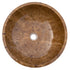 Noce Brown Travertine Natural Stone Undermount Vessel Sink Filled and Polished (D)16" (H)6"