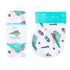 Gift Set: North Carolina Baby Muslin Swaddle Blanket and Burp Cloth/Bib Combo Soft Breathable Bamboo Cotton