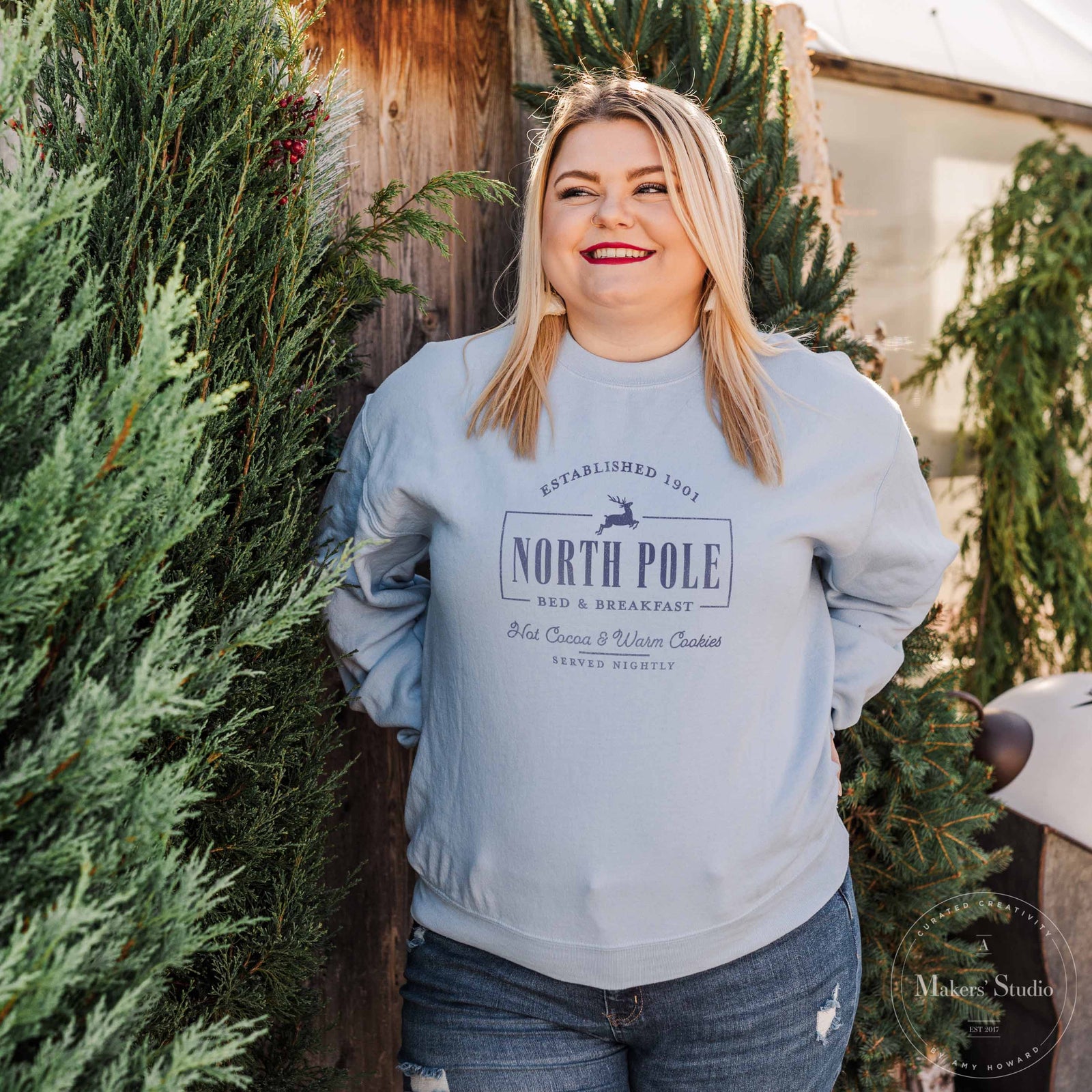 North Pole Bed & Breakfast - Mesh Stencil 18x12