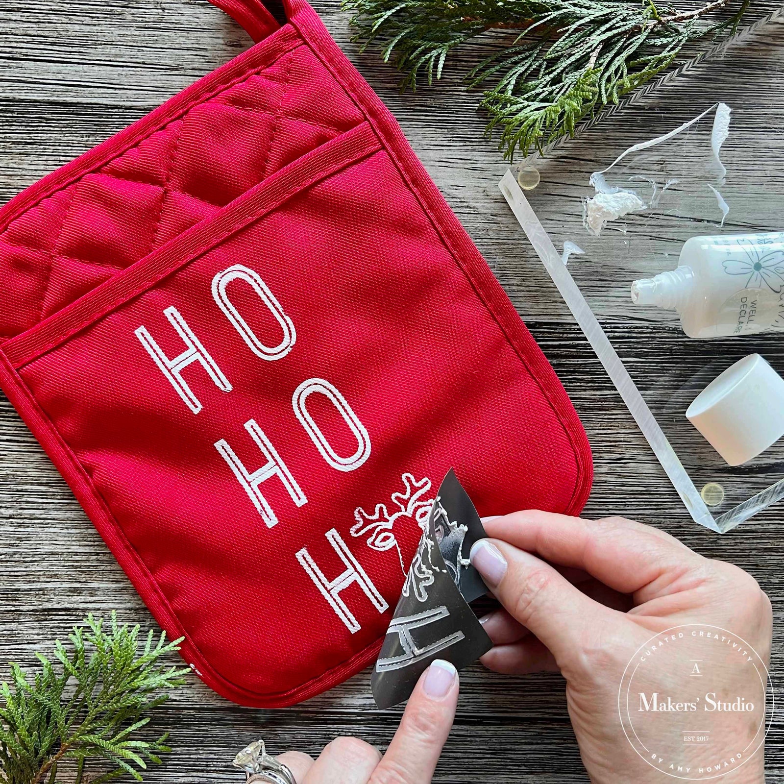 North Pole and Back - Mesh Stencil 8.5x11