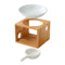 Bamboo Aroma Diffuser and Candle Holder for Home