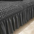 High-Quality Seersucker Stretch Sofa Slipcover with Elastic Bottom and Skirt Washable Furniture Protector for Kids and Pets 1/2/3/4 Seater Options