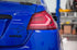 OLM Evolution Tail Lights - Clear Lens, Red Base, White Bar - 2015-2021 Subaru WRX / STI