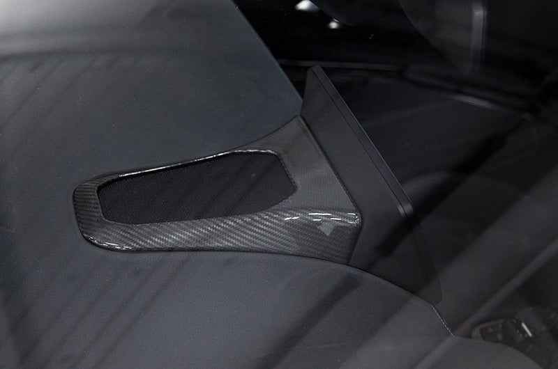 OLM LE Carbon Fiber Center Speaker Cover - 2020 Supra