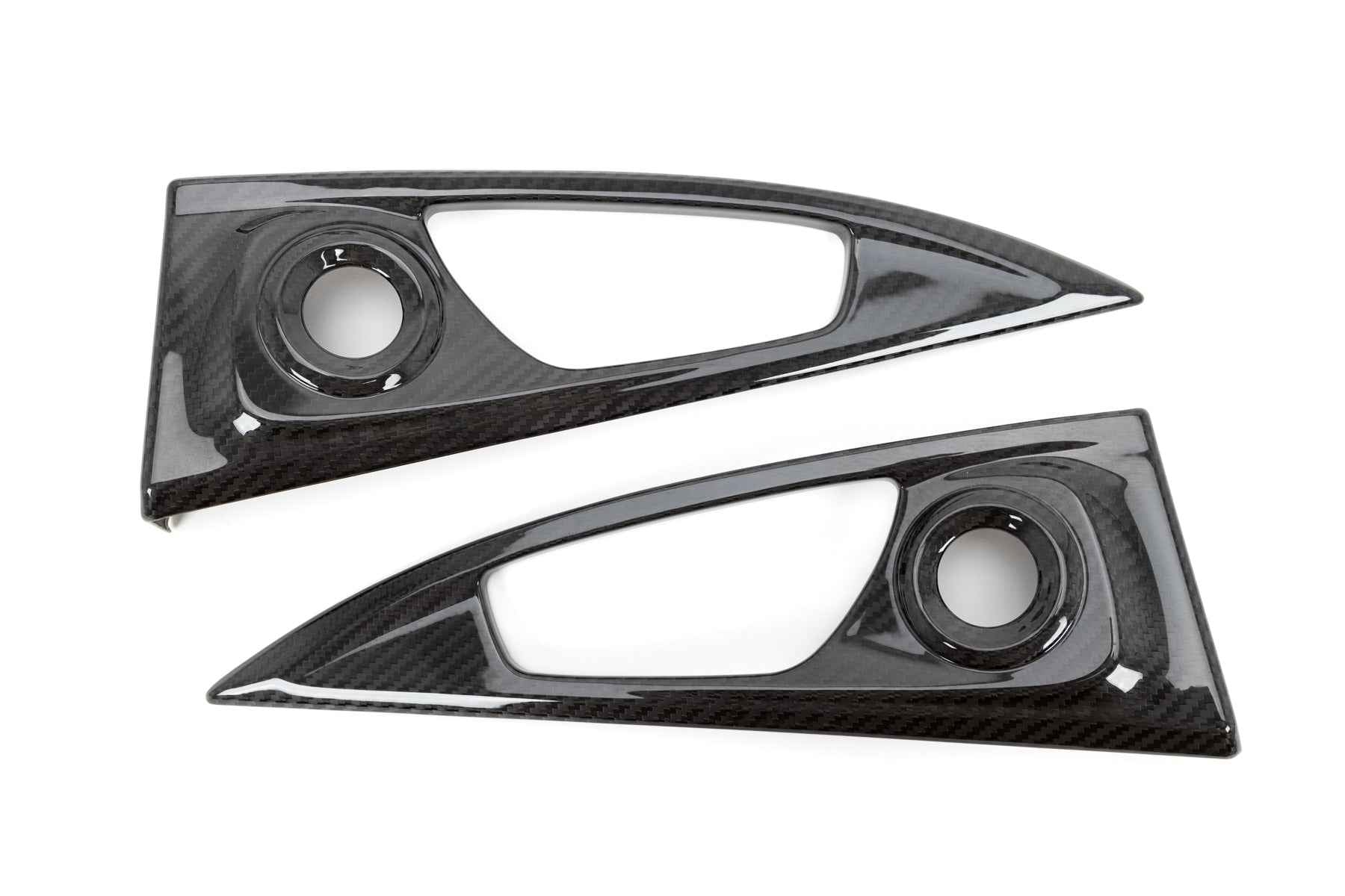 OLM LE Carbon Fiber Interior Door Handle Trim Covers (Full Set) - 2016 - 21 Honda Civic / 2017-21 Honda Civic Type R