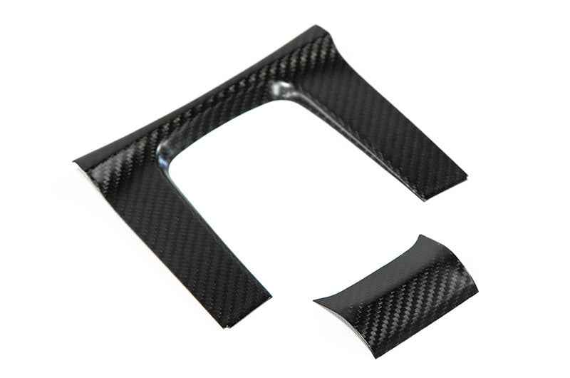 OLM Carbon Fiber Shifter Panel Cover (Matte Finish) - 2016-2021 Honda Civic AT