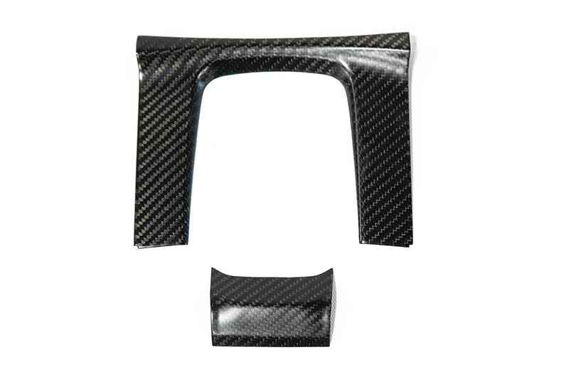 OLM Carbon Fiber Shifter Panel Cover (Matte Finish) - 2016-2021 Honda Civic AT