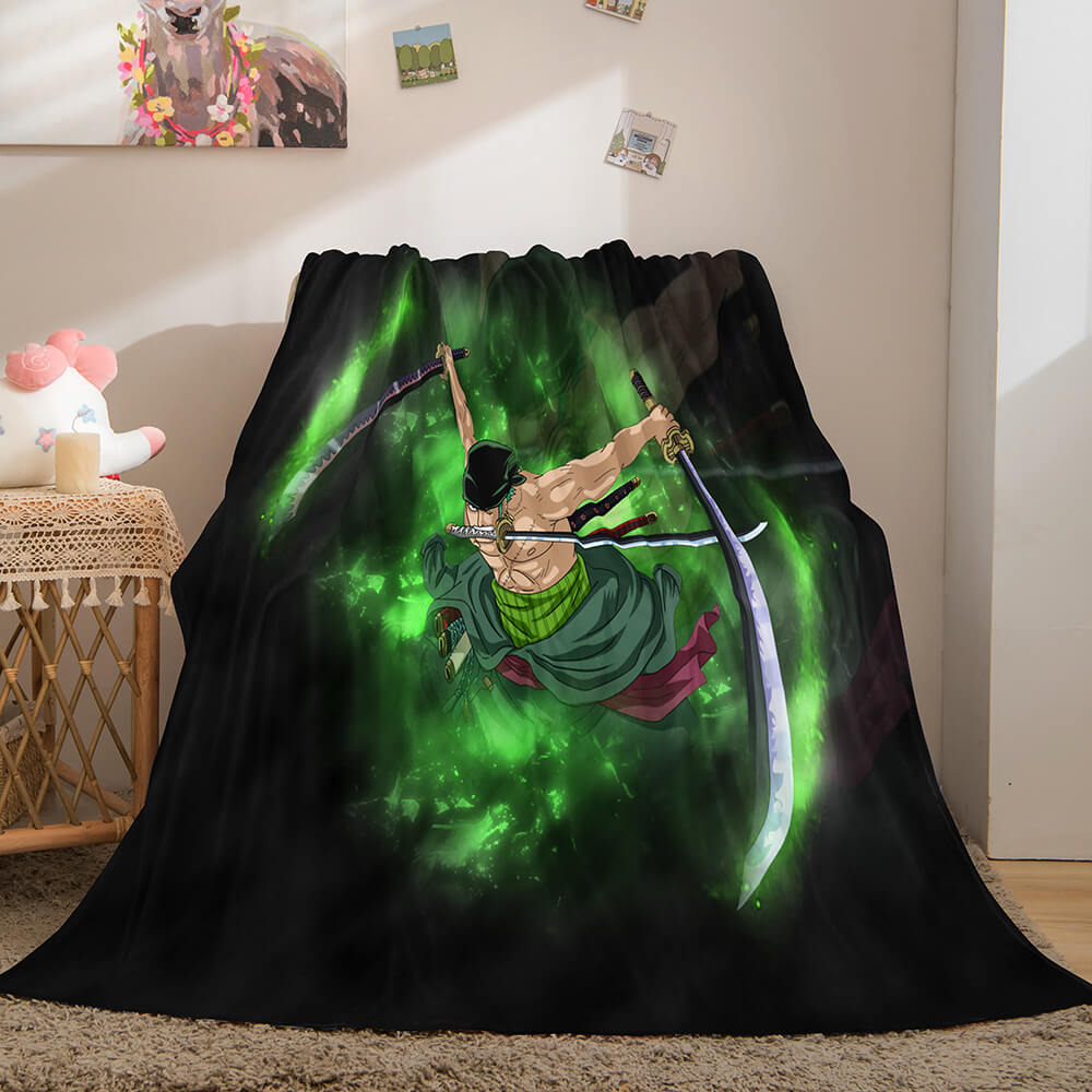 ONE PIECE Cosplay Soft Flannel Fleece Throw Blanket