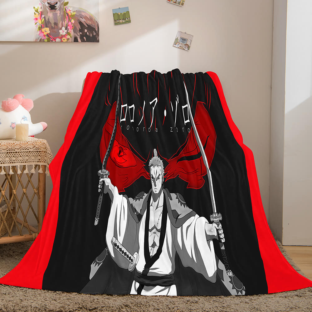 ONE PIECE Cosplay Soft Flannel Fleece Throw Blanket