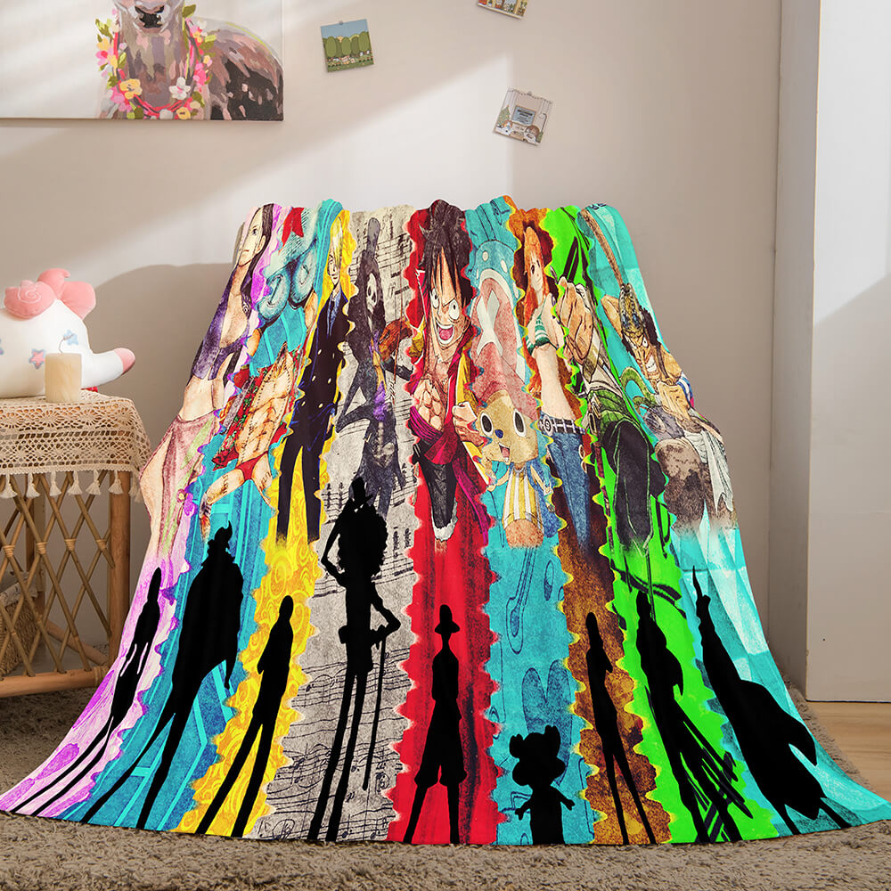 ONE PIECE Cosplay Soft Flannel Fleece Throw Blanket
