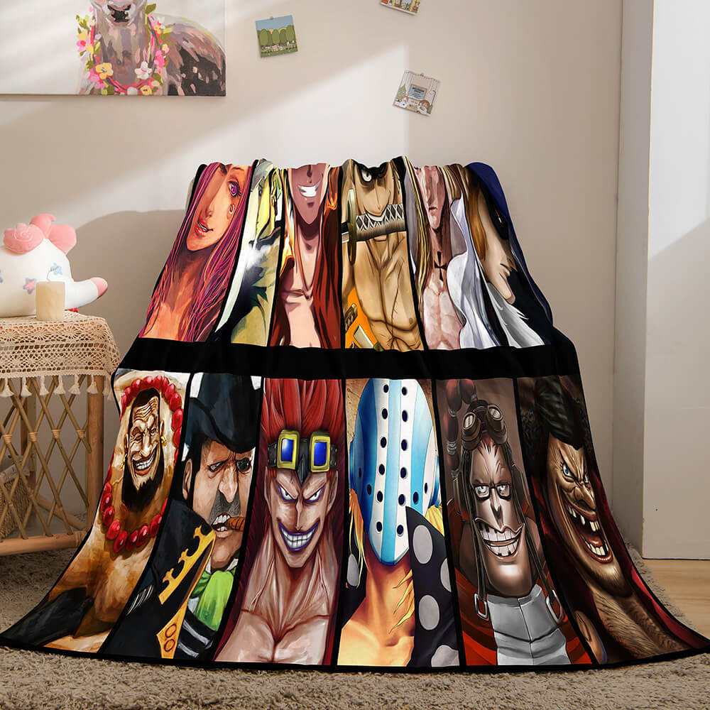 ONE PIECE Cosplay Soft Flannel Fleece Throw Blanket