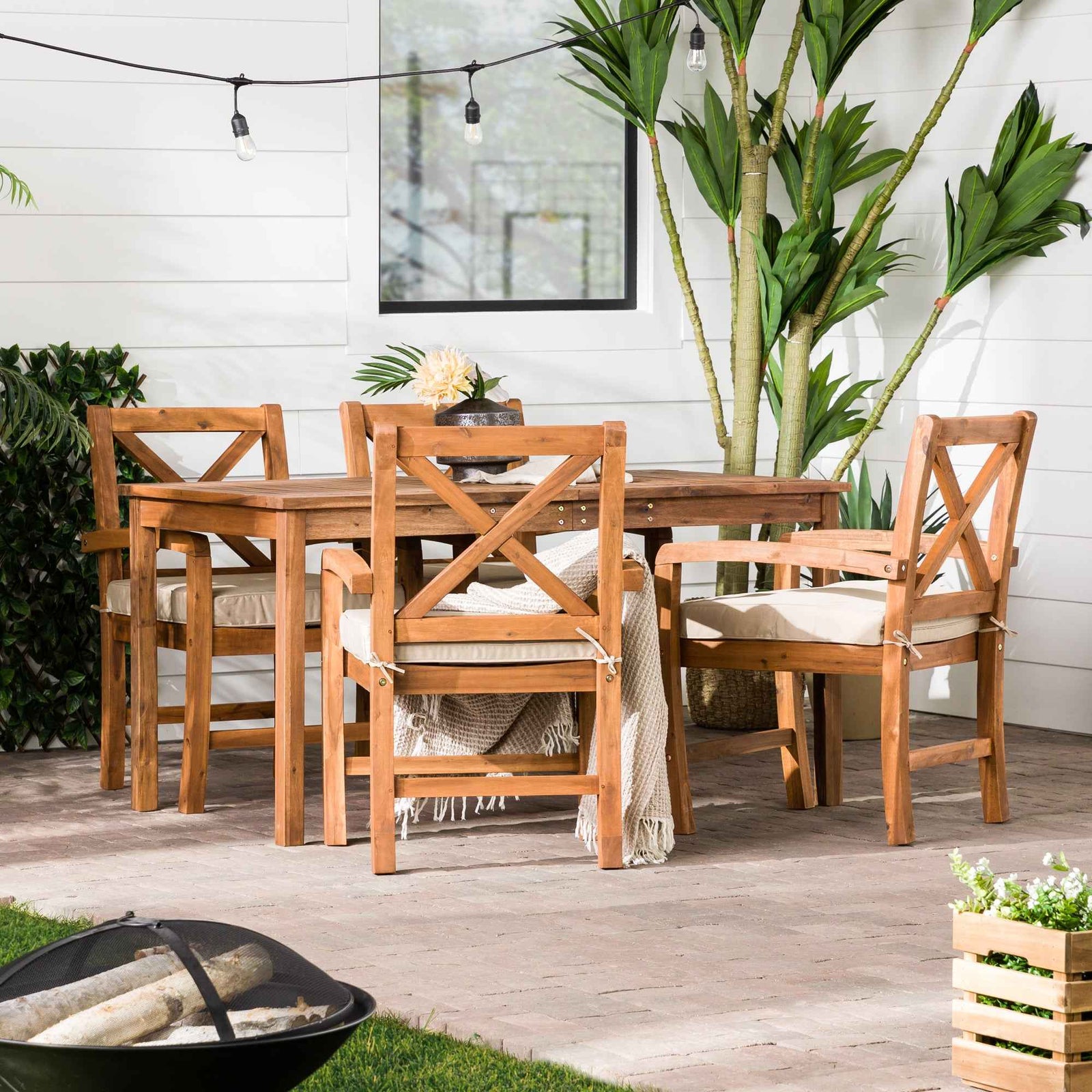 5-Piece Crosswinds Outdoor Dining Set