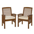 Midland Outdoor Patio Chairs with Cushions, Set of 2