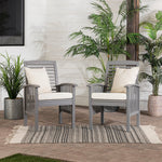 Midland Outdoor Patio Chairs with Cushions, Set of 2