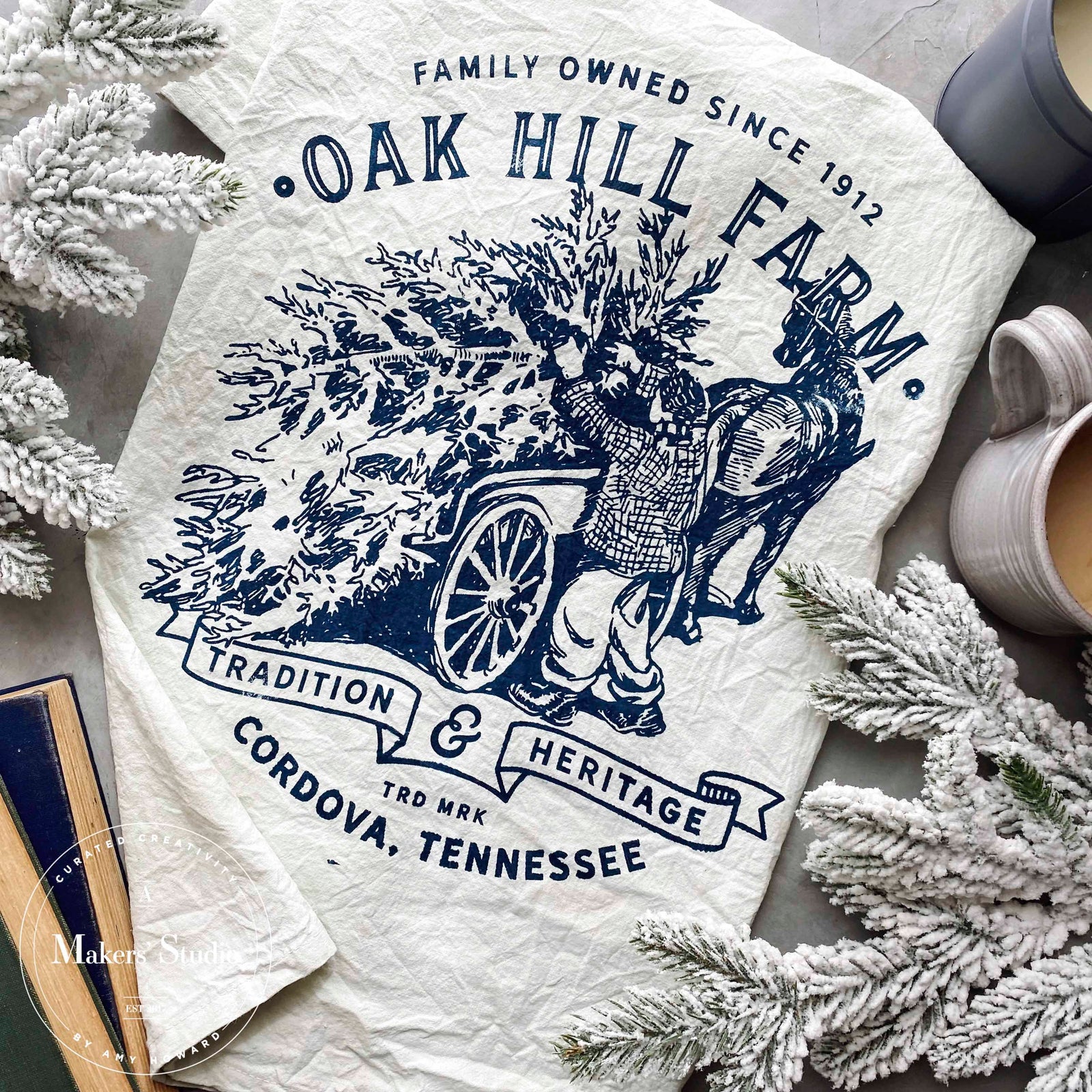 Oak Hill Tree Farm - Mesh Stencil 11x10