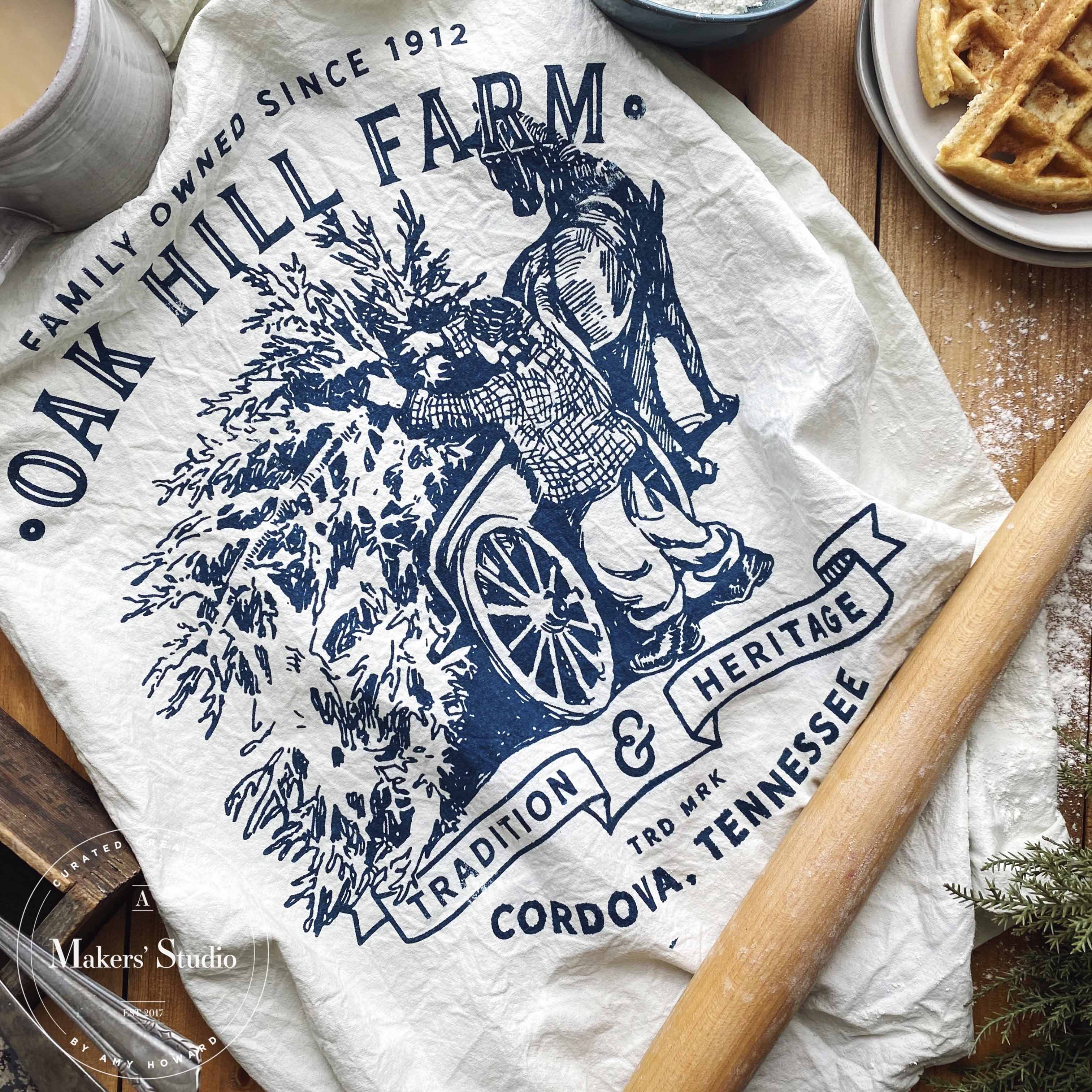 Oak Hill Tree Farm - Mesh Stencil 11x10